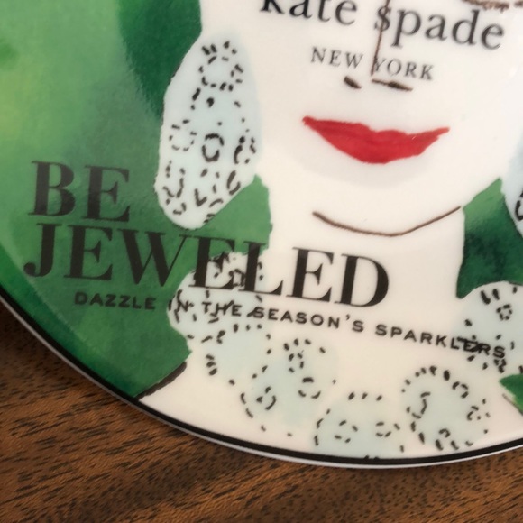 NWT Kate Spade Make Headlines tidbit charm Plates by Lenox - Picture 4 of 12